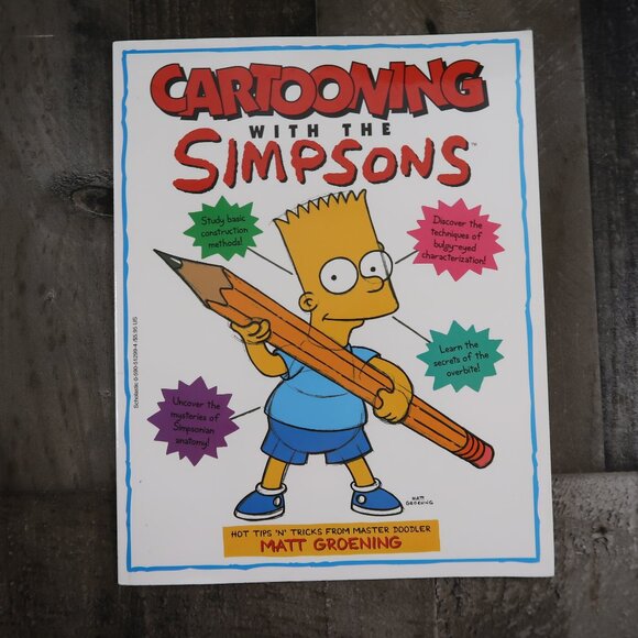 Cartooning with the Simpsons by Matt Groening Paperback 1998 Learn to Draw - Picture 1 of 6